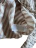 Everlane 100% Linen Stripes White Brown Button-Down Shirt Size 2 - photo 2