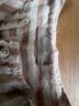 Everlane 100% Linen Stripes White Brown Button-Down Shirt Size 2 - photo 3