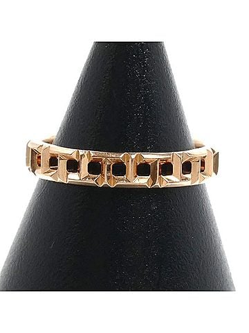 Tiffany & Co. TIFFANY&amp;Co. Tiffany 18KPG Pink Gold T True Narrow Ring (63065234) 3.2g Women's (view 1)
