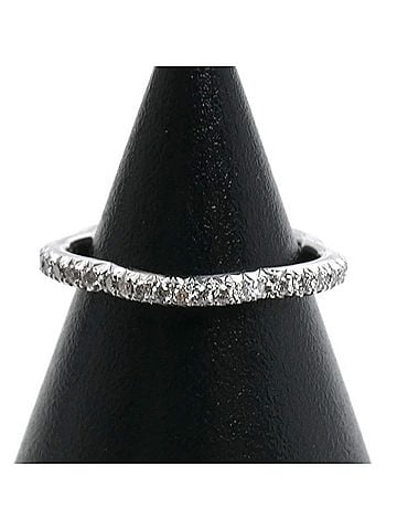 Chanel CHANEL 18KWG White Gold Camellia Full Eternity Ring J3211 Diamond 1.8g Women's (view 1)