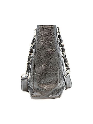Chanel CHANEL A20994 Caviar PST Tote Bag, Black with Silver Hardware, Women's (view 2)