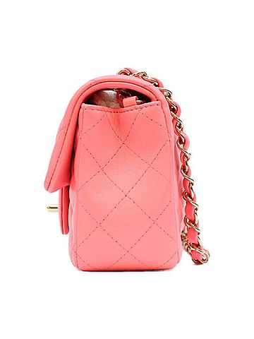 Chanel CHANEL A69900 Lambskin Mini Matelassé 20 Bag Shoulder Pink Gold Hardware Women's (view 2)
