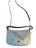 Coach 100% Leather Solid Silver Crossbody Bag One size - photo 1