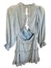 Zesica Floral Blue Cocktail Dress Size S - photo 3