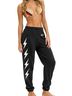 Aviator Nation Print Black Sweatpants Size S - photo 1