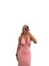 Title Unknown Pink Cocktail Dress Size 4 - photo 1