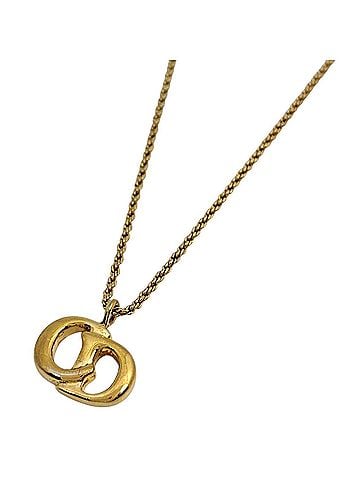 Christian Dior Christian Dior necklace, CD GP gold, for women. (view 1)