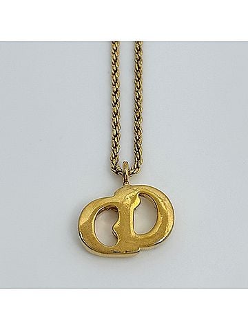 Christian Dior Christian Dior necklace, CD GP gold, for women. (view 2)