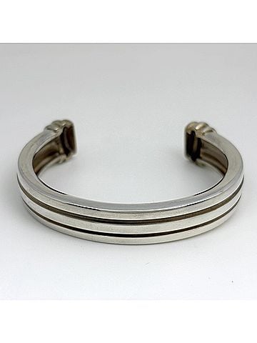 Tiffany & Co. Tiffany &amp; Co. Grooved Bracelet Bangle, Sterling Silver 925, Silver, Women's (view 2)
