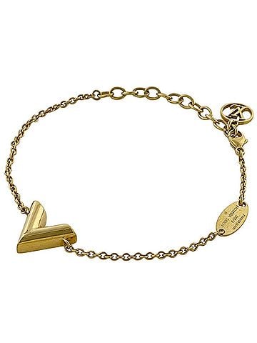 Louis Vuitton Louis Vuitton Essential V Bracelet, Chain, GP Gold, Women's (view 1)