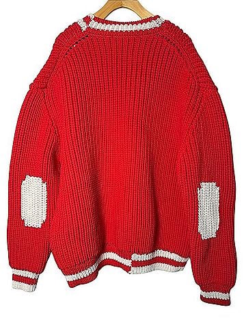 I Love Mr. Mittens Chunky Knit Oversized Cardigan Sweater Cardigan (view 2)