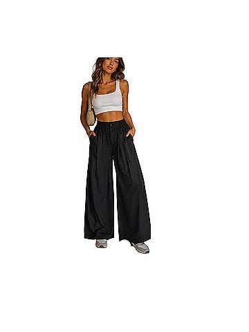 Aerie Palazzo Linen Pants (view 1)