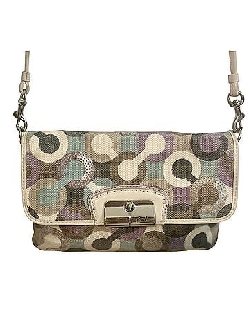 Coach Kristin Op Art Sequin Slingbag Crossbody Bag (view 1)