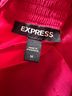 Express 99% Polyester 1% Other 100% Polyester Red Long Sleeve Blouse Size M - photo 3