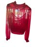 Express 99% Polyester 1% Other 100% Polyester Red Long Sleeve Blouse Size M - photo 1