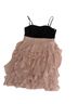 H&M 100% Polyester 8% Cotton 2% Elastane Black Pink Cocktail Dress Size 4 - photo 1