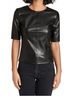 Enza Costa Black Faux Leather Top Size 1 - photo 5