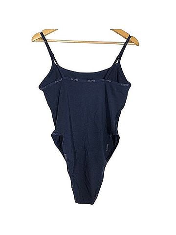 SKIMS Cotton Logo Bodysuit T-Shirt (view 2)