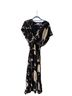 Equipment 100% Silk Print Black Ivory Cocktail Dress Size 6 - photo 1