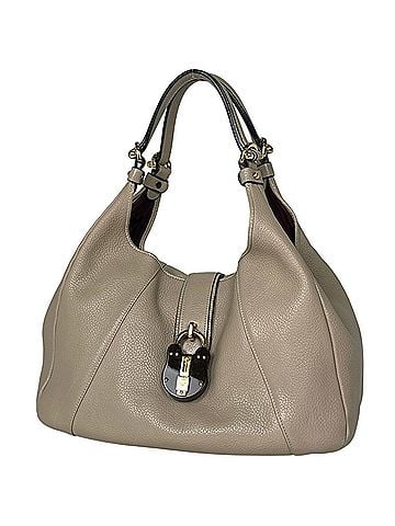 Loewe Loewe LOEWE Shoulder Bag Calle Hobo Leather Beige Women's (view 1)