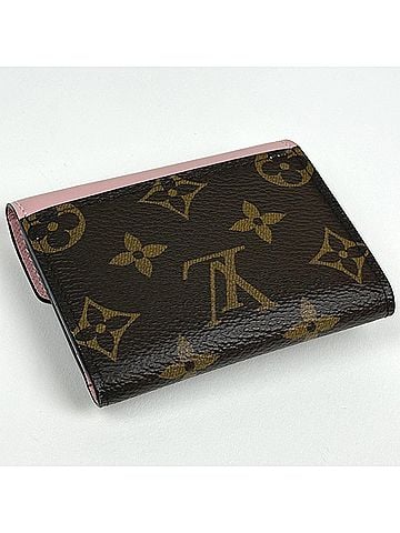 Louis Vuitton Louis Vuitton Portefeuille Zoe Tri-fold Wallet Compact Monogram Rose Ballerine (Pink) Brown M62933 Women's (view 2)