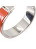 Hermès 100% Sterling Silver Orange Hermes Clic Clac H Bangle, Orange, Silver Hardware One size - photo 4