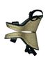 Michael Kors 100% Leather Stripes Black Tan Wedges Size 10 - photo 5