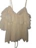 Simplee Ivory Sleeveless Blouse Size L - photo 2