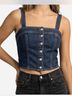 Levi's 100% Cotton Blue Sleeveless Top Size M - photo 3