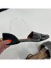 Splendid 100% Synthetic Snake Print Black Gray Flats Size 9 - photo 5