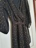 DKNY Print Black Gold Cocktail Dress Size 6 - photo 9