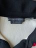 Alice + Olivia Solid Color Block Black White Red Wool Sweater Size L - photo 3