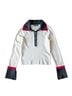 Alice + Olivia Solid Color Block Black White Red Wool Sweater Size L - photo 1