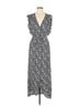 Splendid 100% Rayon Print Gray Splendid Casual Dress Size L - photo 1