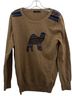 THML Print Brown Tan Wool Sweater Size M - photo 1