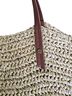 J.Crew 100% Straw 100% Leather Tan Tote One size - photo 2