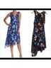 Parker Floral Black Cocktail Dress Size S - photo 3