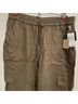 Magaschoni 100% Linen Green Cargo Pants Size L - photo 4