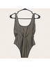 Express 80% Nylon 20% Spandex 100% Polyester Green One Piece Swimsuit Size M - photo 4