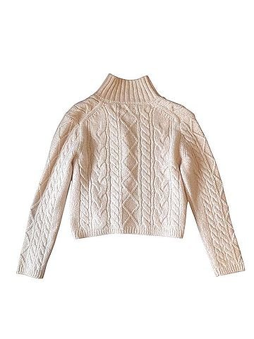 J.Crew Cable-knit turtleneck cardigan Cardigan (view 2)