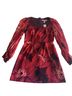 Hutch 97% Polyester 3% Spandex 100% Polyester 100% Polyester Floral Red Cocktail Dress Size 8 - photo 1