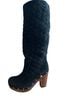 Ugg Australia 100% Suede Black Boots Size 8 - photo 3