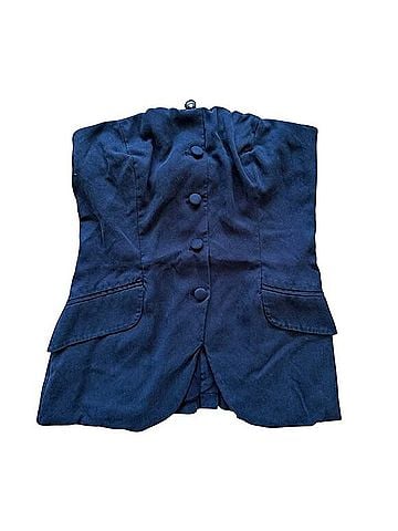 Reformation Strapless Suiting Bustier Tube Top (view 1)