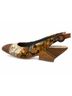 Bobbi Blu Floral Multi Color Brown Wedges Size 9 1/2 - photo 6