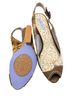 Bobbi Blu Floral Multi Color Brown Wedges Size 9 1/2 - photo 2