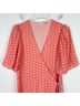 Alice + Olivia Floral Red Orange Casual Dress Size 10 - photo 4
