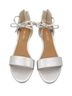 Nine West Silver Heels Size 4 - photo 1