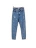 Sandro 100% Cotton Floral Blue Jeans Size 25 waist - photo 1