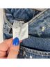 Sandro 100% Cotton Floral Blue Jeans Size 25 waist - photo 12