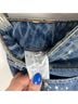 Sandro 100% Cotton Floral Blue Jeans Size 25 waist - photo 11